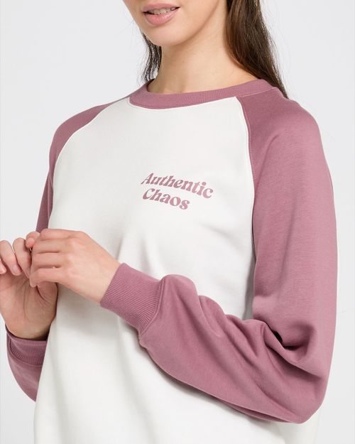 Slogan Crew Neck Sweatshirt