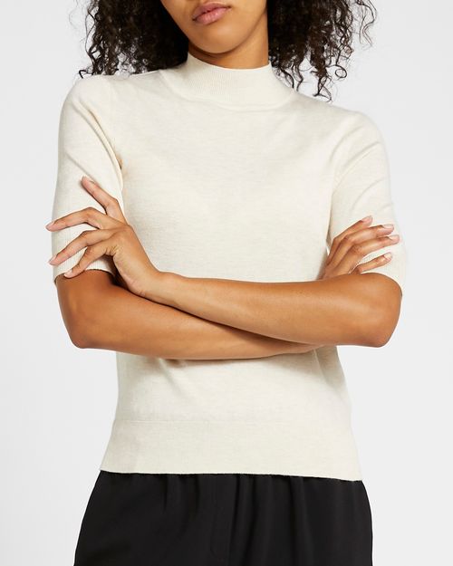 Polo Neck Fine Knit Jumper