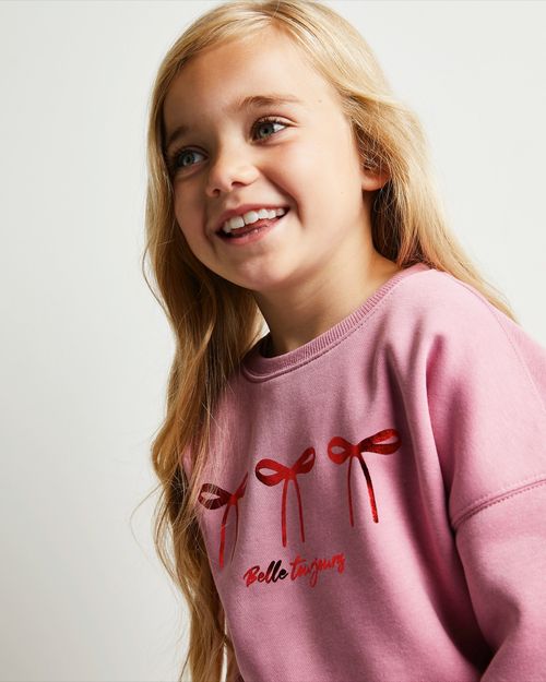 Printed Crew Neck Sweatshirt (2-14 Years)