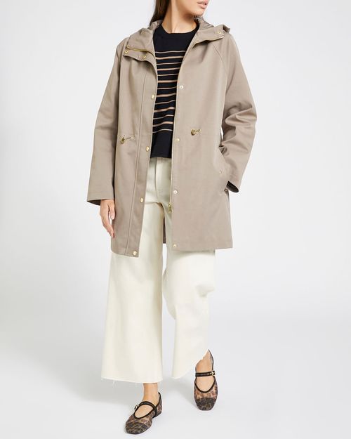 Midi Rain Parka Jacket