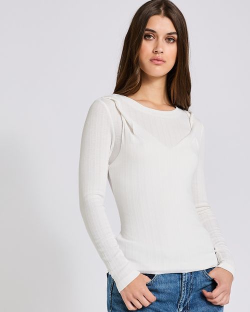 Savida Overlay Twist Top