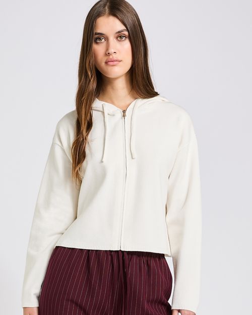 Savida Zip Through Knit Hoodie