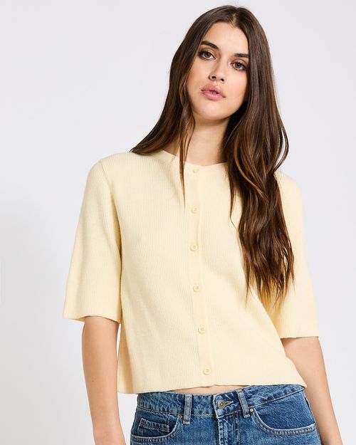 Savida Knit Short-Sleeved Cardigan