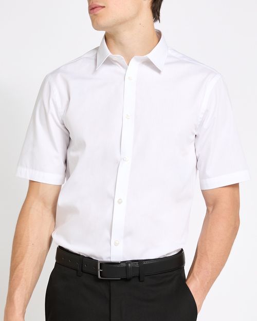 Slim Fit Ultimate Non-Iron Short-Sleeved Shirt - Pack Of 2