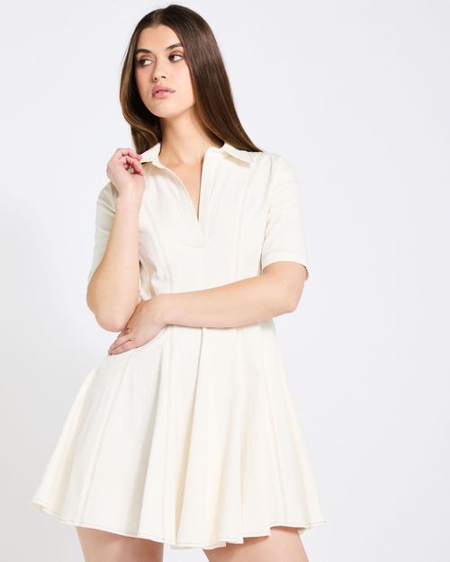 Savida Cotton Flared-Skirt Dress