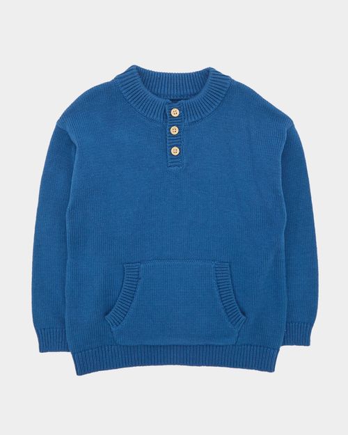 Button Neck Jumper (6 Months-5 Years)