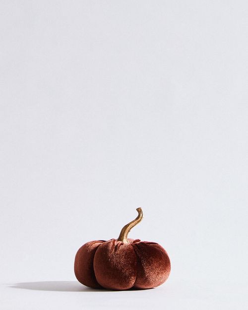 Mini Velvet Pumpkin