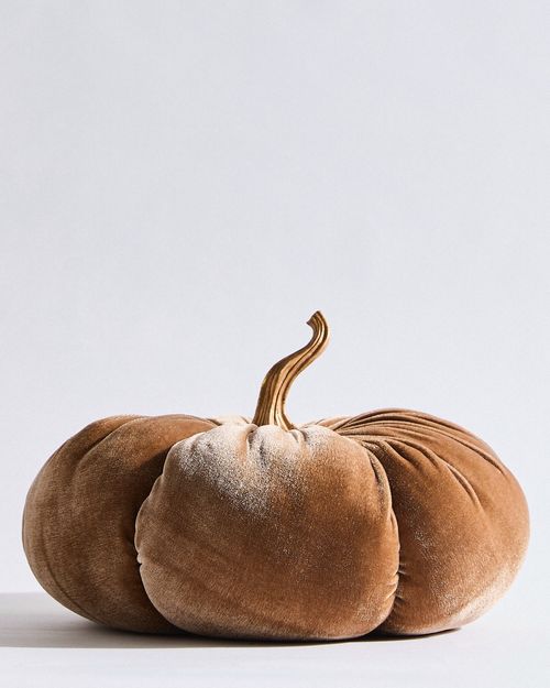 Large Velvet Pumpkin