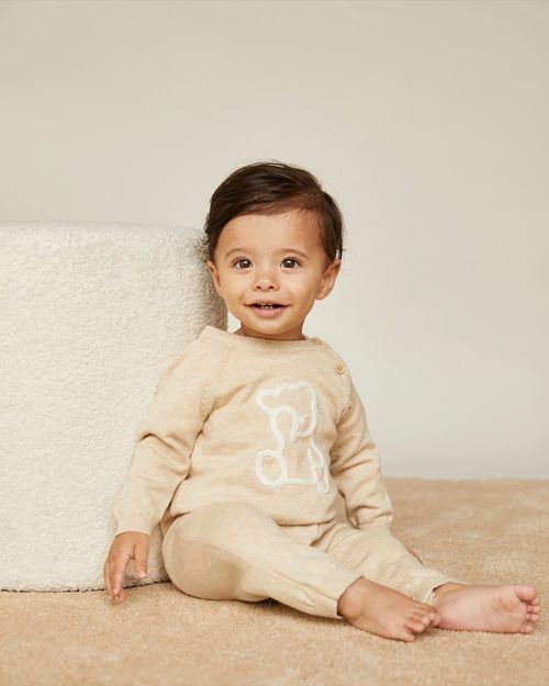 Bear Knit Romper (Newborn-12 Months)