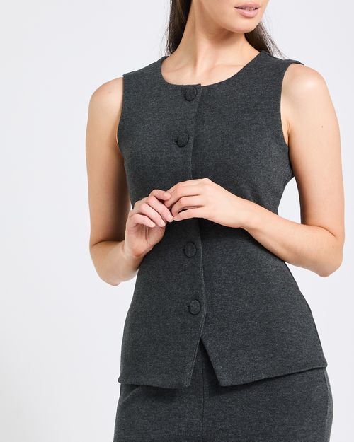 Soft Knit Waistcoat Top