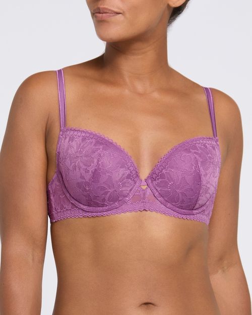 Cleo Padded Lace Balcony Bra