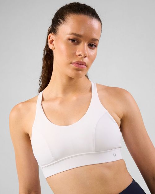 Powercut Ultimate Medium Impact Sports Bra in White