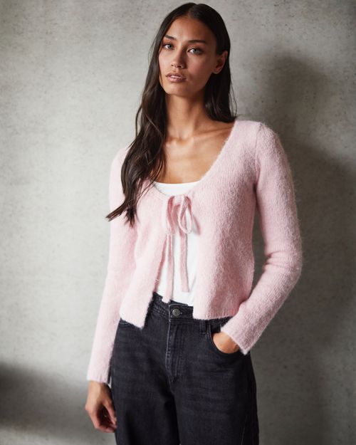 Savida Tie Cardigan