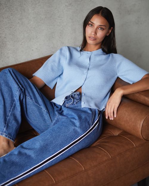 Savida Knit Short-Sleeved Cardigan