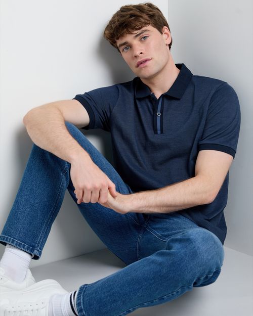 Regular Fit Birdseye Polo