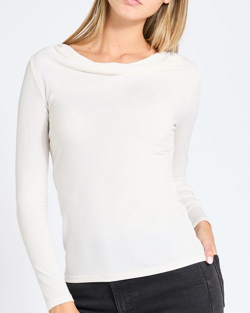 Jersey Cowl Neck Top