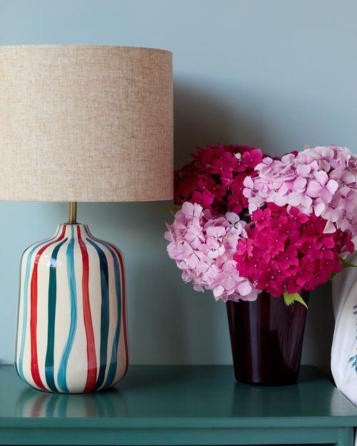 Carolyn Donnelly Eclectic Stripe Base Lamp