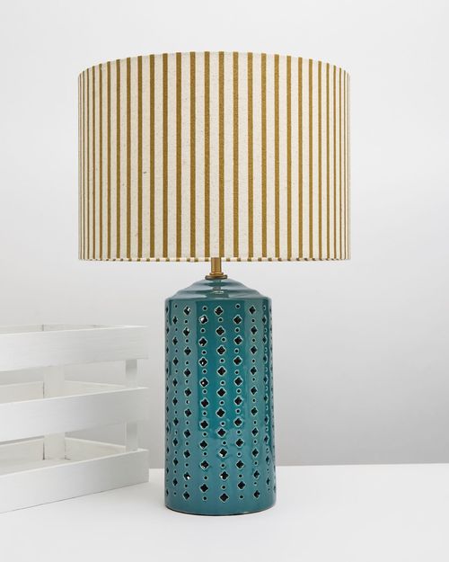 Carolyn Donnelly Eclectic Cut Work Ceramic Lamp