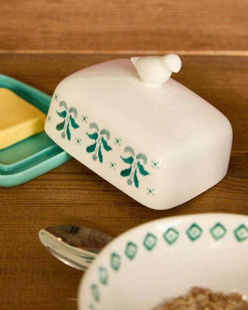 Carolyn Donnelly Eclectic Ikat Butter Dish