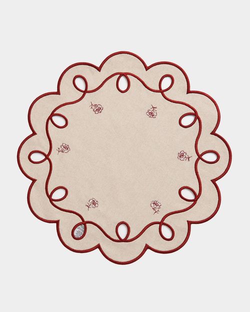 Carolyn Donnelly Eclectic Scallop Placemat