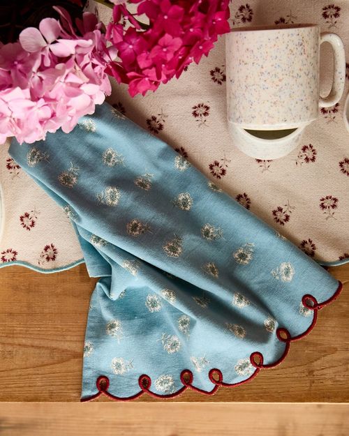 Carolyn Donnelly Eclectic Scallop Printed Tea Towel