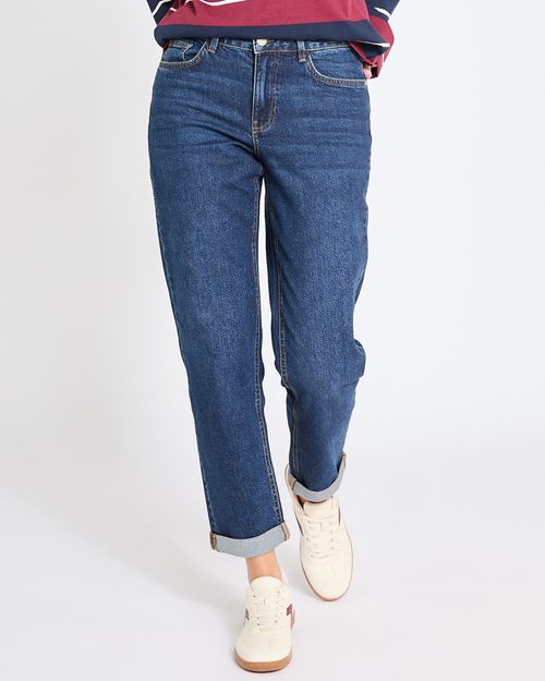 Mid-Rise Boyfriend Jeans