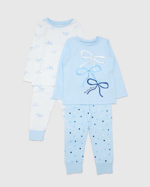 Printed Long-Sleeved Pyjamas - Pack Of 2 (6 months-4 years)