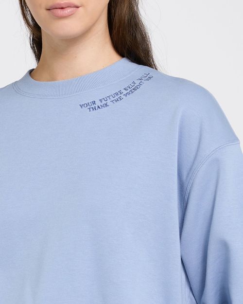 Slogan Crew Neck Sweatshirt