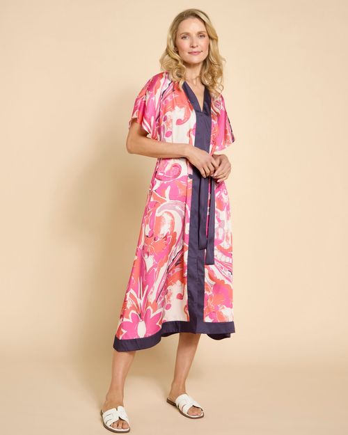 Paul Costelloe Living Studio Floral Print Kaftan Dress