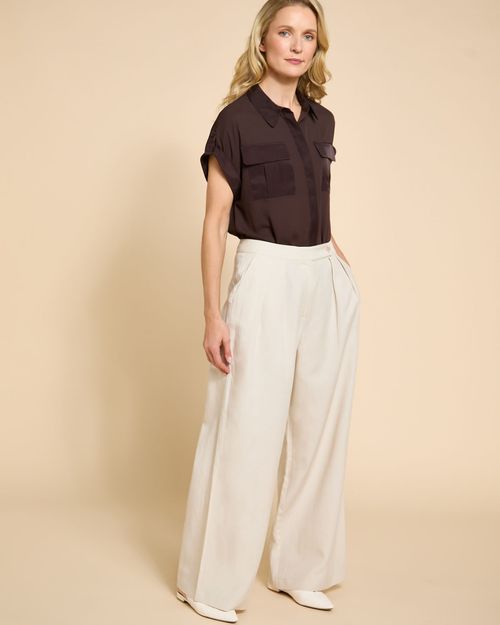 Paul Costelloe Living Studio Lyocell Wide Leg Trousers