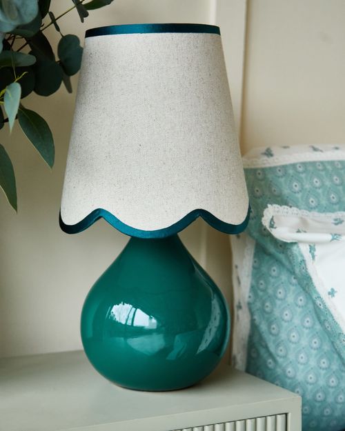 Carolyn Donnelly Eclectic Scalloped Shade Lamp