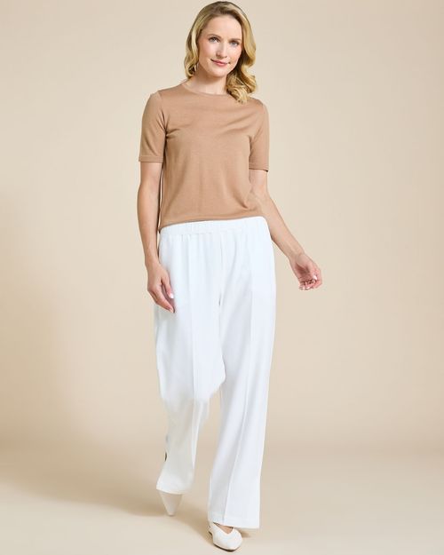 Paul Costelloe Living Studio Ivory Fluid Trousers