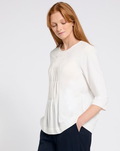 Carolyn Donnelly The Edit Gathered Front Top