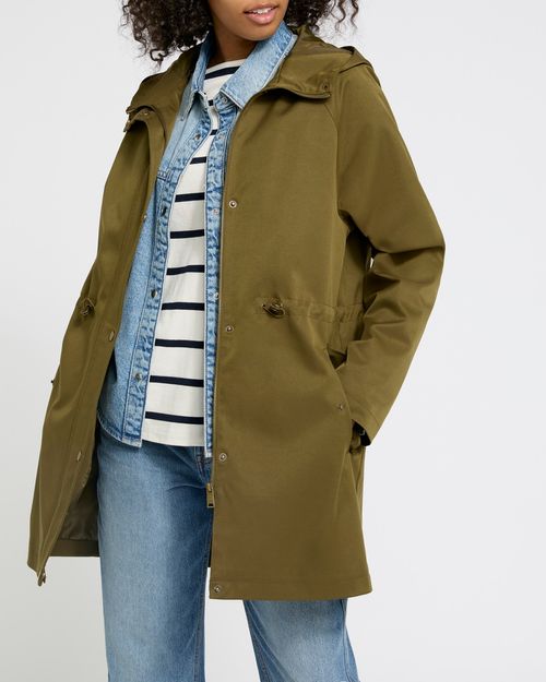 Midi Rain Parka Jacket