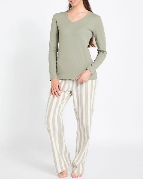 Knit Woven Pyjama Set