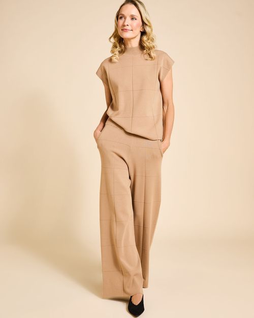 Paul Costelloe Living Studio Camel Co-Ord Knit Trouser