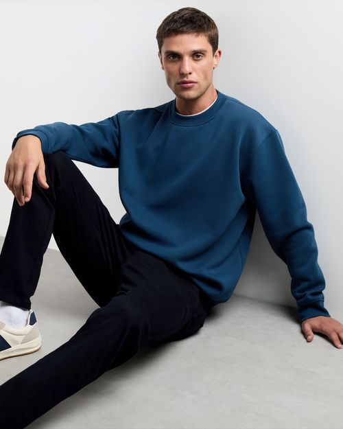 Relaxed Fit Crew Neck Sweatshirt