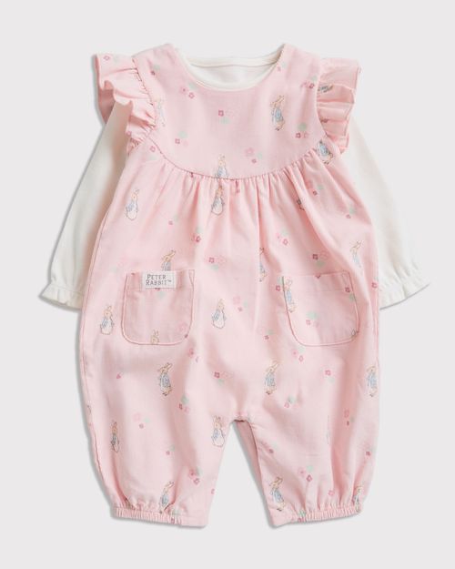 Peter Rabbit Pink Dungarees (Newborn-12 Months)