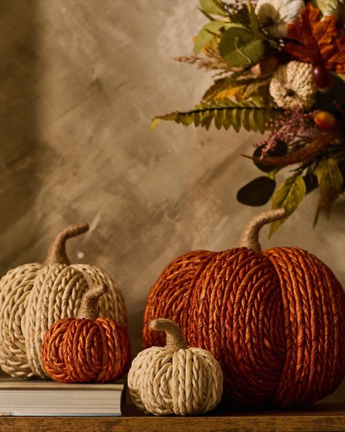 Large Cornhusk Orange Pumpkin