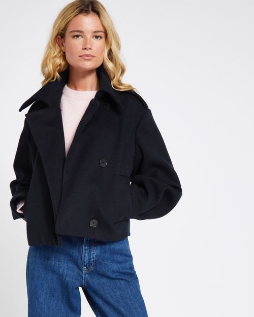 Savida Collar Cropped Coat