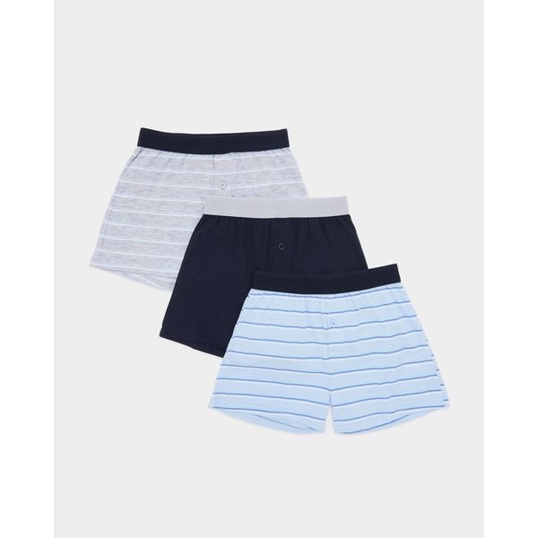Boys Loose Fit Jersey Boxers - Pack Of 3 (3-14 Years)