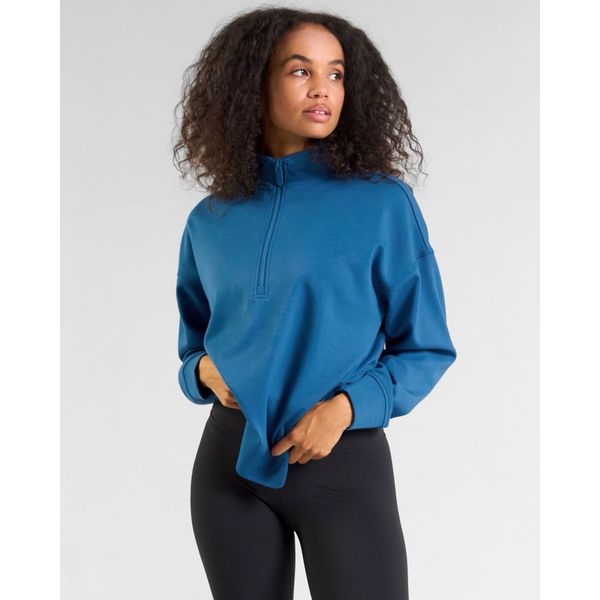 Powercut All-Day Wear Midnight Blue Half-Zip Sweatshirt