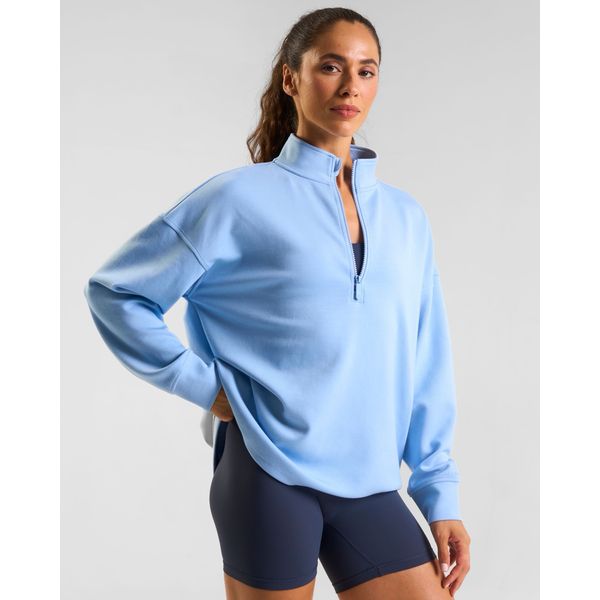 Powercut All-Day-Wear Half Zip Sweatshirt Cloud Blue