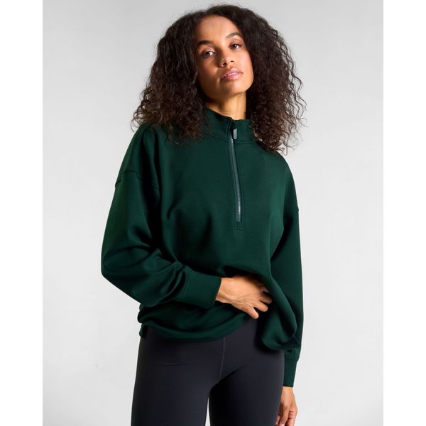 Powercut All Day Wear Half Zip Sweatshirt Heritage Green