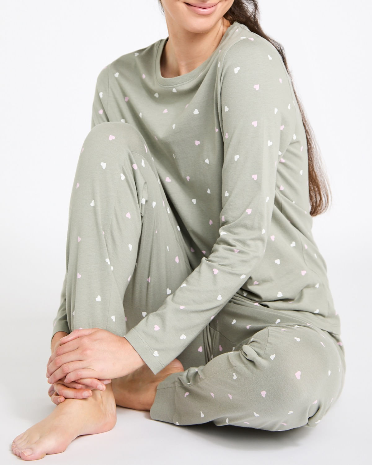Cotton Cuff Pyjama Set Dunnes Stores