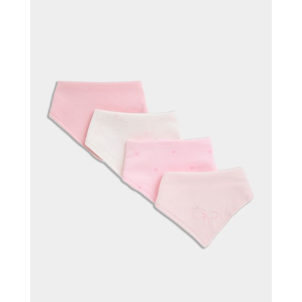 Girls Bandana Bibs - Pack Of 4