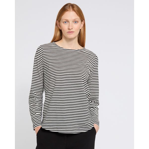 Carolyn Donnelly The Edit Long Sleeve Stripe Top