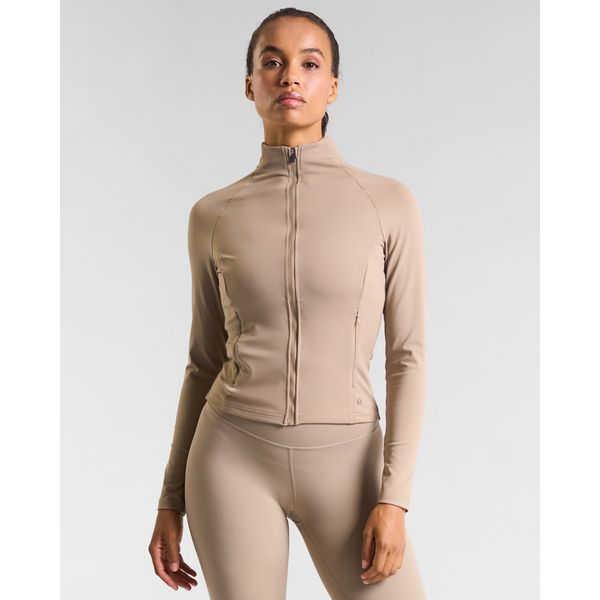 Powercut All-Day-Wear Zip Up Jacket Sandy Taupe
