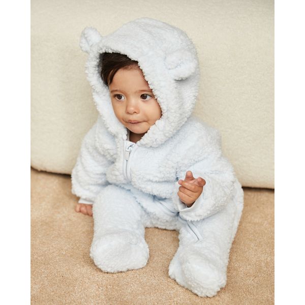 Sherpa Two-Way-Zip Pramsuit (Newborn-9 Months)