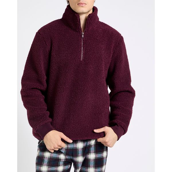 Teddy Fleece Quarter Zip Jumper